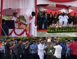 Upacara Detik-Detik Proklamasi di Pelalawan Berlangsung Khidmat H. Zukri Bertindak Sebagai Inspektur Upacara
