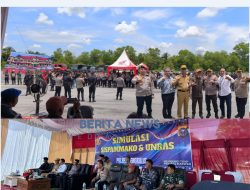 Ketua DPRD Kabupaten Bengkalis yang diwakili oleh Wakil Ketua H. Misno Hadiri Simulasi Sispammako dan Unras Polres Bengkalis