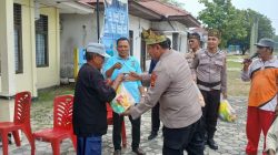 Jumat Berkah, Polsek Kampar Berbagi Rizki Kepada Warga Yang Kurang Mampu
